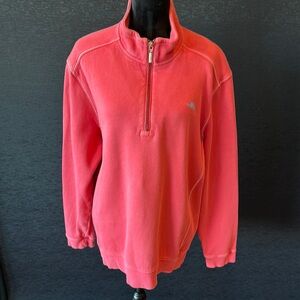 Tommy Bahama Coral Half-Zip Sweatshirt